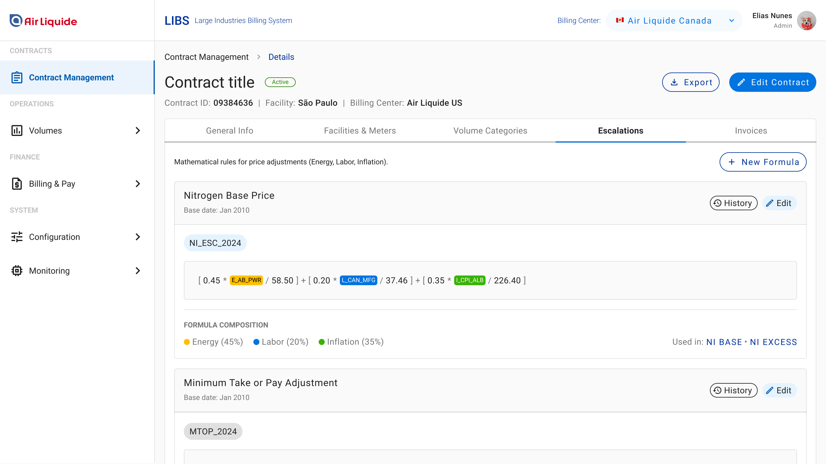 Tela principal depois